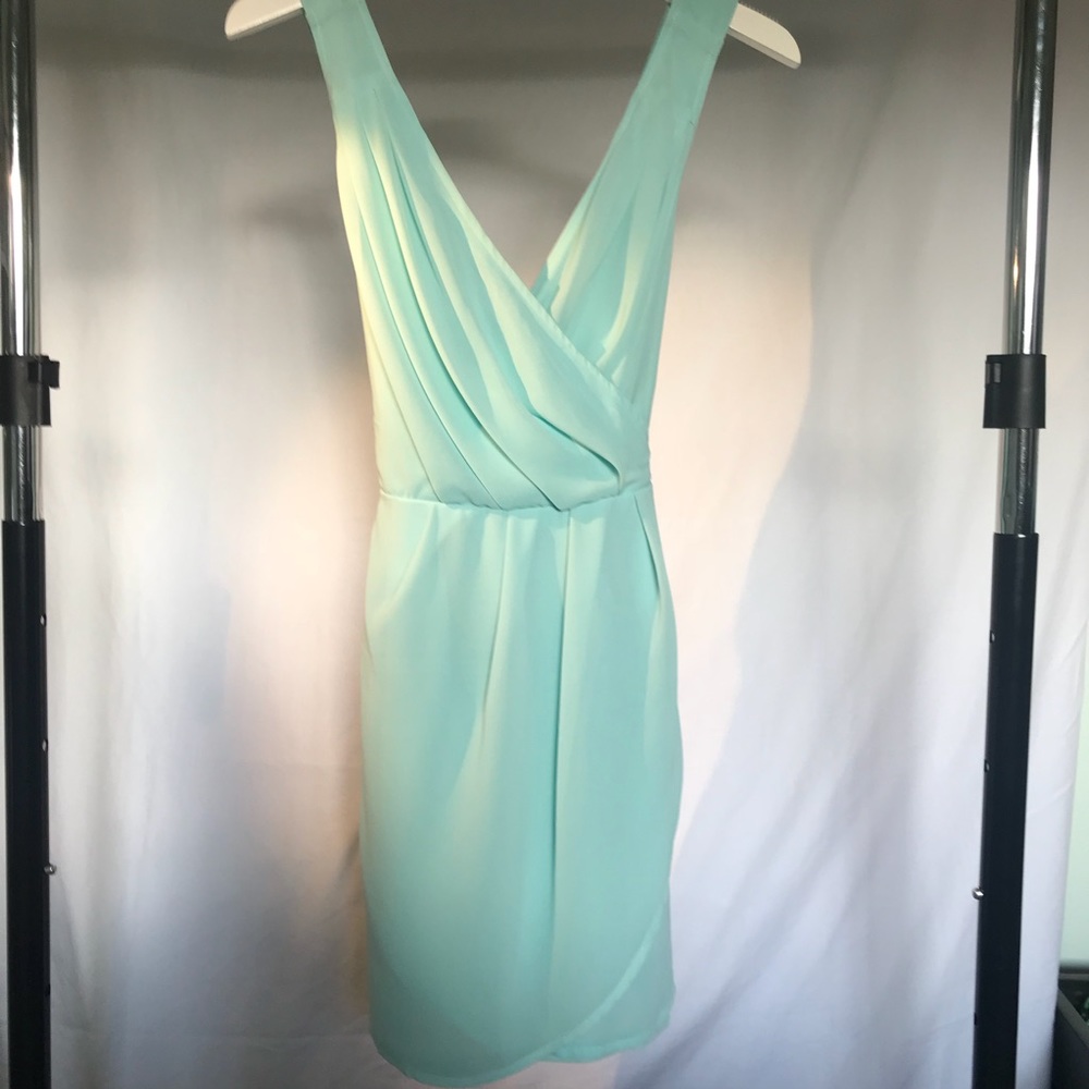 Mint Blue Chiffon Dress